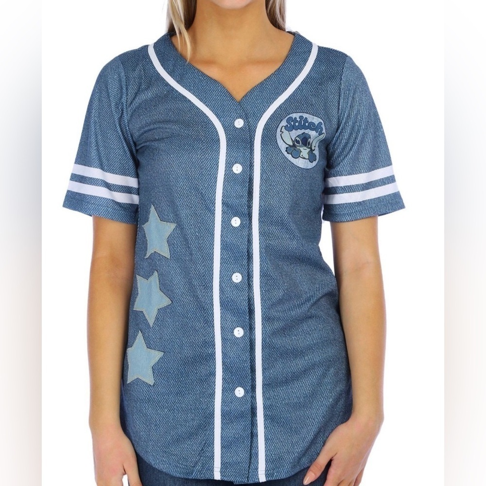 Disney Stitch Jersey Short Sleeve Tee